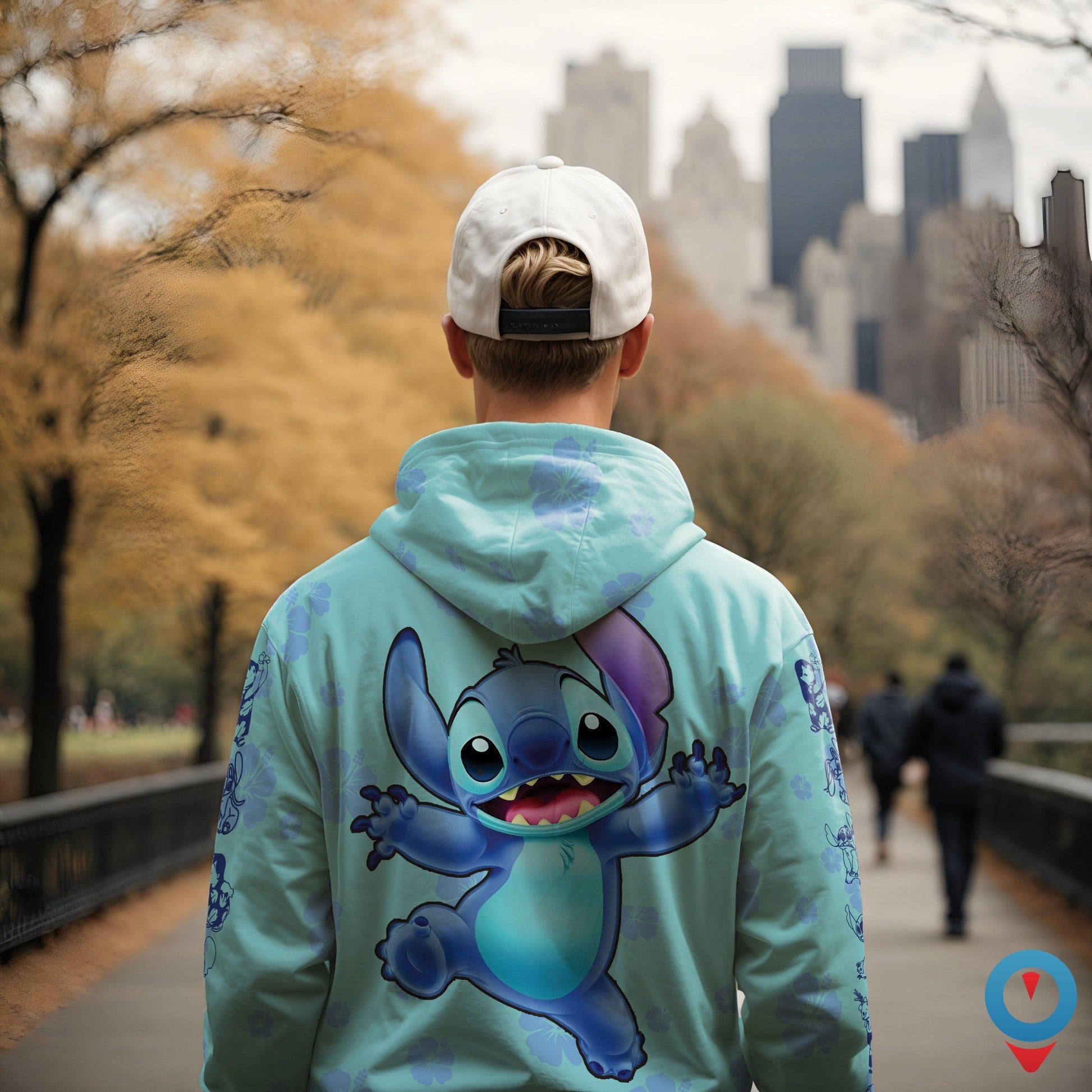 Stitch Design All Over Print Hoodie - Lavafury